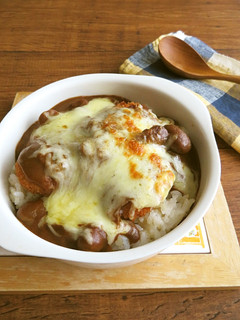 とろ~りチーズ♪ミンチカツ入り焼きカレー-レシピのメイン写真