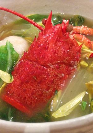 白菜と里芋が美味しい！活伊勢海老の味噌汁-レシピのメイン写真