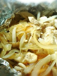 鶏ささみと野菜のホイル焼き-レシピのメイン写真