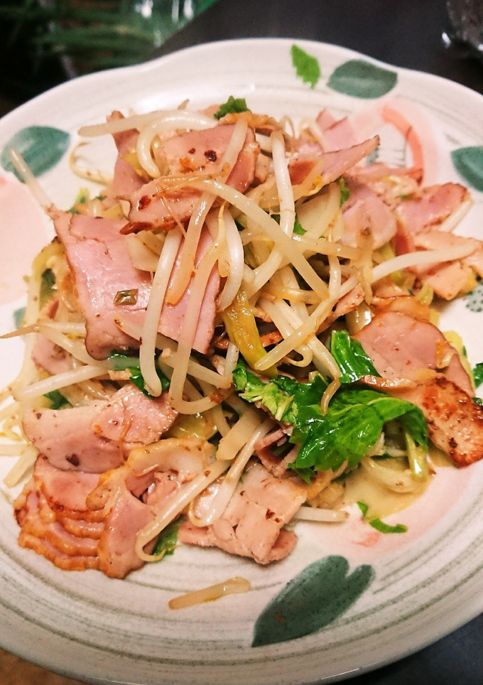 簡単！セロリまるごともやし炒め-レシピのメイン写真