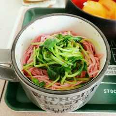 รูปของ 超時短レンジで少量素麺