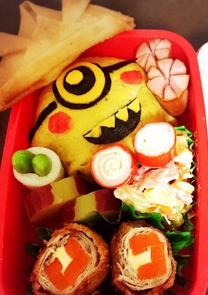 簡単！初めてのキャラ弁ミニオン-レシピのメイン写真