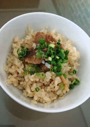 簡単♡生姜と牛肉のパパっと炊き込みご飯-レシピのメイン写真