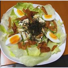 รูปของ 余り物餃子の皮でパリパリ島豆腐サラダ