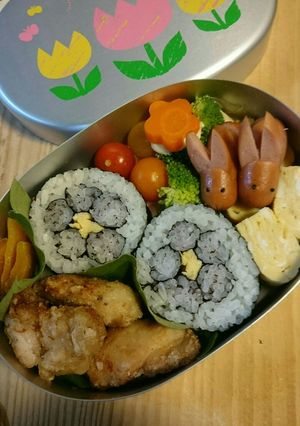 年少娘のお花海苔巻き弁当-レシピのメイン写真