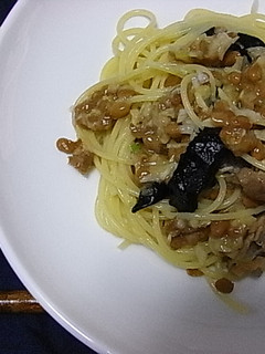 納豆パスタ-レシピのメイン写真