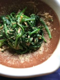 ほうれん草となめたけのごま和え-レシピのメイン写真