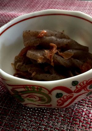 手綱こんにゃくの梅煮-レシピのメイン写真