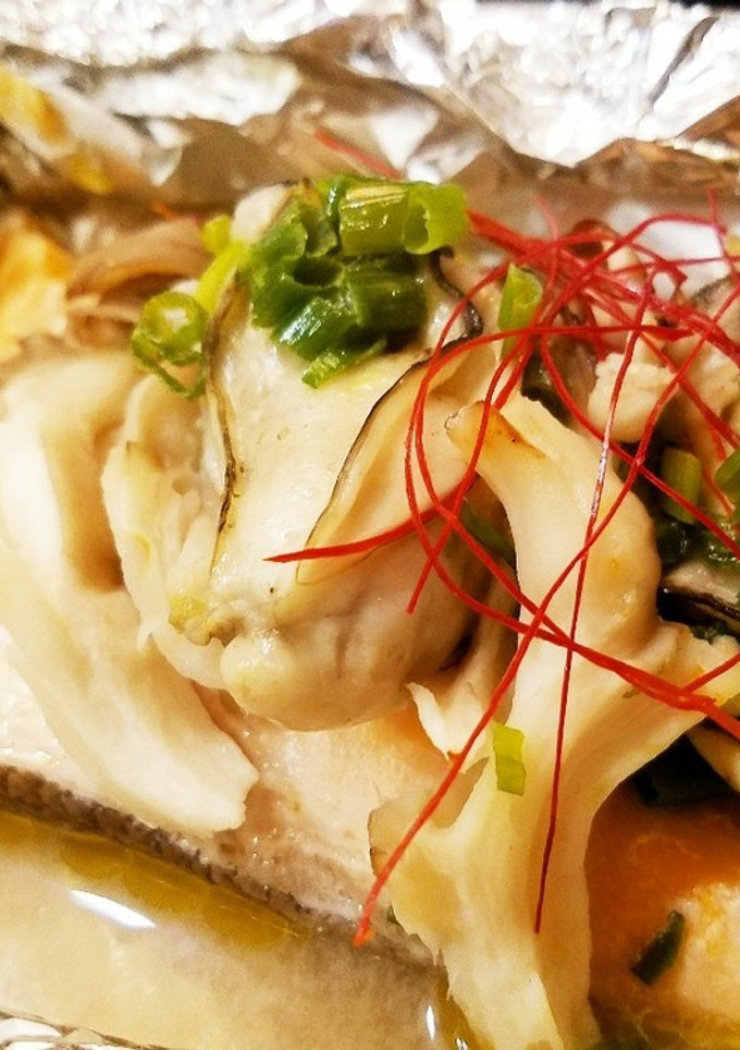 鮭と牡蠣のホイル焼き-レシピのメイン写真