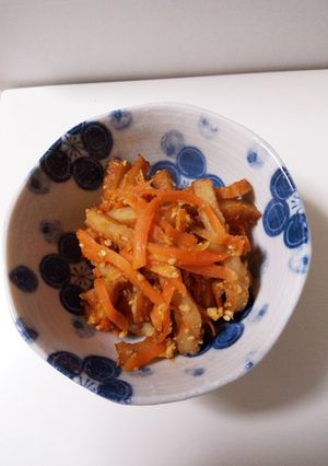 人参と角天の炒め物-レシピのメイン写真