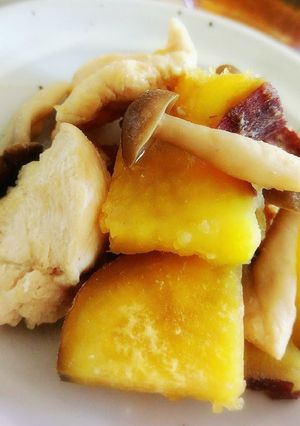 ほっこり♪さつまいもの鶏煮-レシピのメイン写真