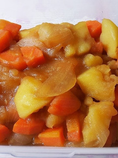 人参とじゃがいもと玉ねぎの煮物-レシピのメイン写真