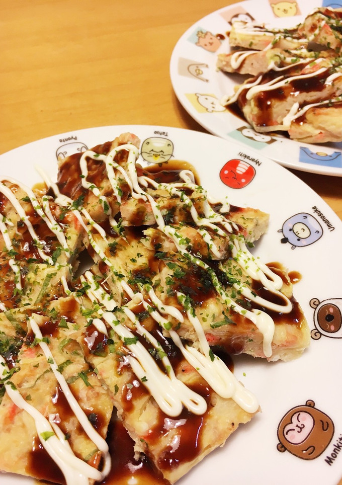 豚ひき肉と玉ねぎ♪トースターお好み焼き♪-レシピのメイン写真