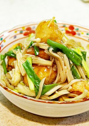簡単！里芋の唐揚げキノコあんかけ-レシピのメイン写真