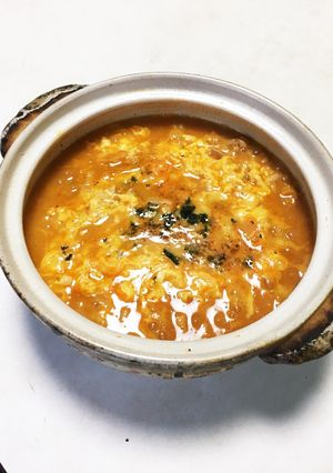 カンタン美味しいキムチ雑炊♪-レシピのメイン写真