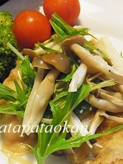 白身魚とキノコのバターポン酢ソテー-レシピのメイン写真