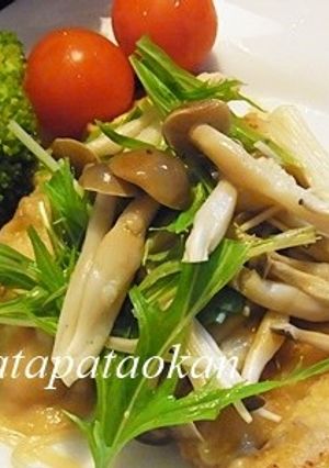 白身魚とキノコのバターポン酢ソテー-レシピのメイン写真
