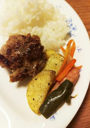 とろろ昆布で豚ハンバーグ-レシピのメイン写真
