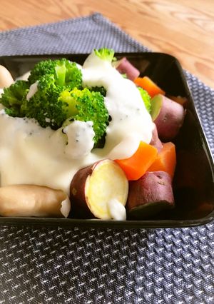 冬のホットサラダ＊とろ～りチーズソース＊-レシピのメイン写真