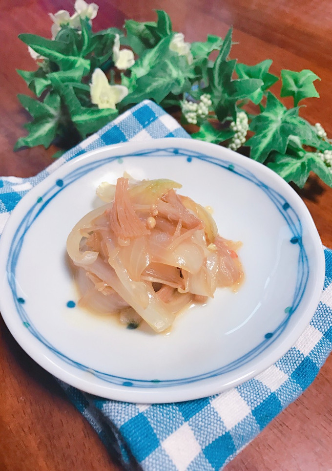 ご飯すすむ♡玉ねぎとえのきの甘辛炒め-レシピのメイン写真