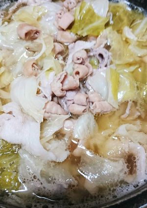 もつ鍋を茹でホルモンで作る時のコツ-レシピのメイン写真