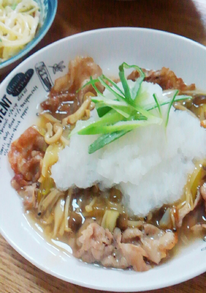 豚肉のみぞれきのこソース-レシピのメイン写真