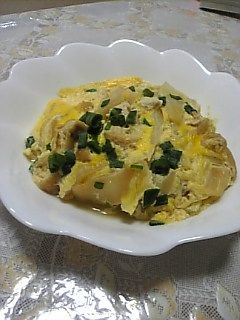 安ウマ!白菜と油揚げの卵とじ-レシピのメイン写真
