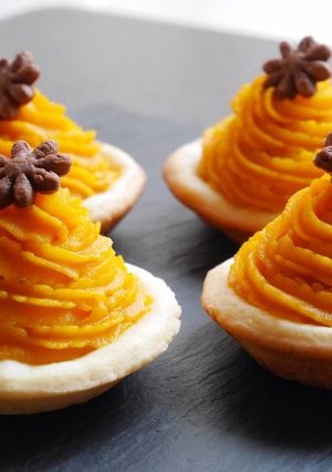 スイートポテトとかぼちゃのミニタルト-レシピのメイン写真