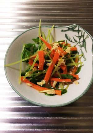 人参と豆苗のツナサラダ-レシピのメイン写真