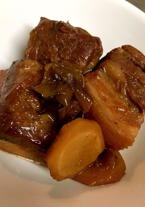 フライパンと圧力鍋で簡単豚の角煮-レシピのメイン写真
