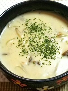 キノコとたまねぎのクリームスープ-レシピのメイン写真