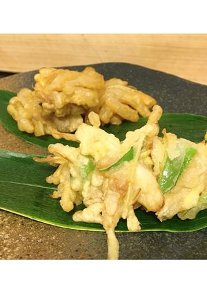 新生姜と豚肉と長ネギのかき揚げ-レシピのメイン写真