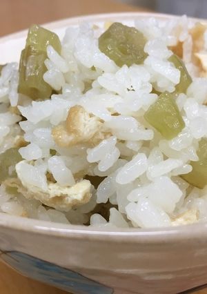 ふきと油揚げのごはん-レシピのメイン写真