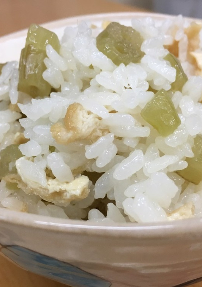 ふきと油揚げのごはん-レシピのメイン写真