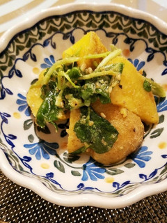 じゃが芋とクレソンのきな胡麻バター♪-レシピのメイン写真