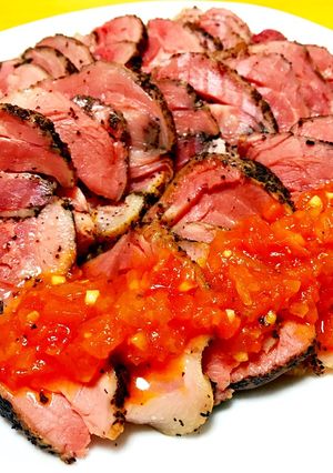 紅茶ローストポーク♪トマトソースで♡-レシピのメイン写真
