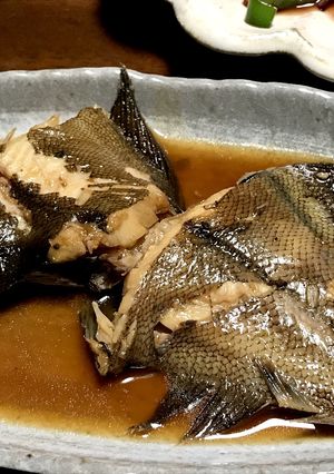 フライパンで簡単、あっさりカレイの煮付け-レシピのメイン写真