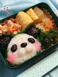 ほっぺたピンクのパンダちゃん弁当-レシピのメイン写真