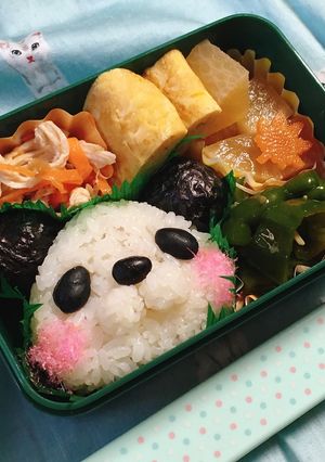 ほっぺたピンクのパンダちゃん弁当-レシピのメイン写真