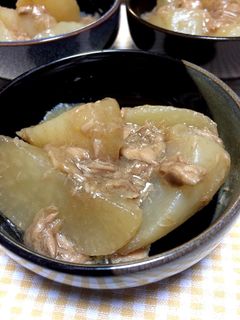 簡単!昆布つゆで 大根とツナ煮-レシピのメイン写真