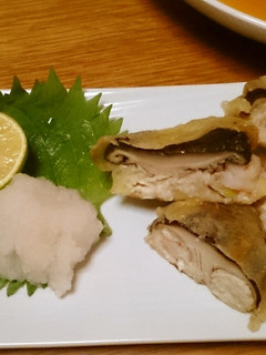 しいたけの肉詰め天-レシピのメイン写真