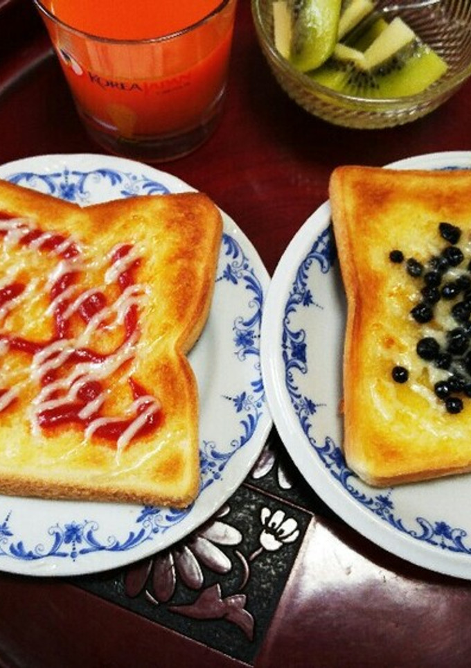 簡単！blueberryのﾏﾖtoast-レシピのメイン写真