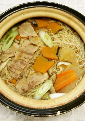 ほうとう風そうめん鍋-レシピのメイン写真