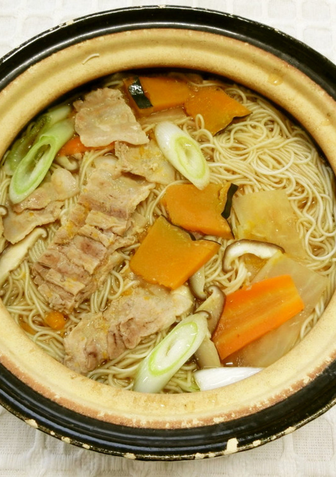 ほうとう風そうめん鍋-レシピのメイン写真