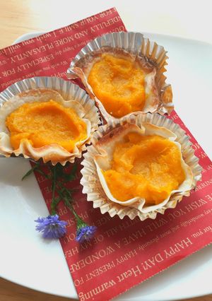 簡単！餃子の皮でスイートポテトタルト★-レシピのメイン写真
