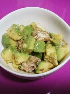 アボカドとサバの醤油あえ-レシピのメイン写真