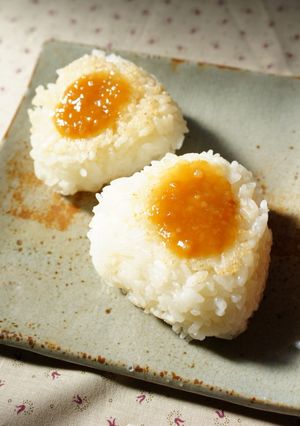 焼きおにぎり、田楽味噌のせて-レシピのメイン写真