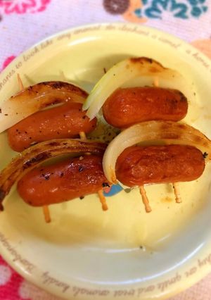 お弁当に♪焼き鳥風ウインナー串♪-レシピのメイン写真