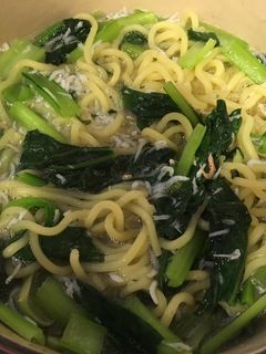 しらすと小松菜の塩焼きそば-レシピのメイン写真