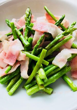 ミニアスパラとベーコンの炒め物☆お弁当に-レシピのメイン写真